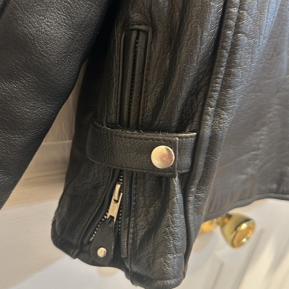 Vintage Hot Leathers Pink and Black Moto Jacket - Picture 6 of 15